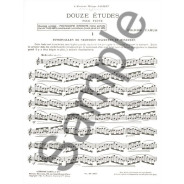 Pierre Camus : 12 Etudes pour Flûte - éditions Alphonse Leduc
