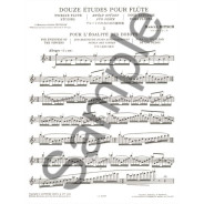 Marcel Bitsch : 12 Etudes pour Flûte