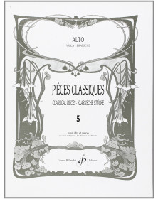 Pièces Classiques Vol. 5 - Alto - Editions Gérard Billaudot
