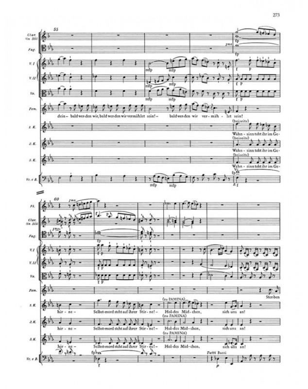 Die Zauberflöte - La Flûte Enchantée KV 620 - Mozart - Conducteur de Poche