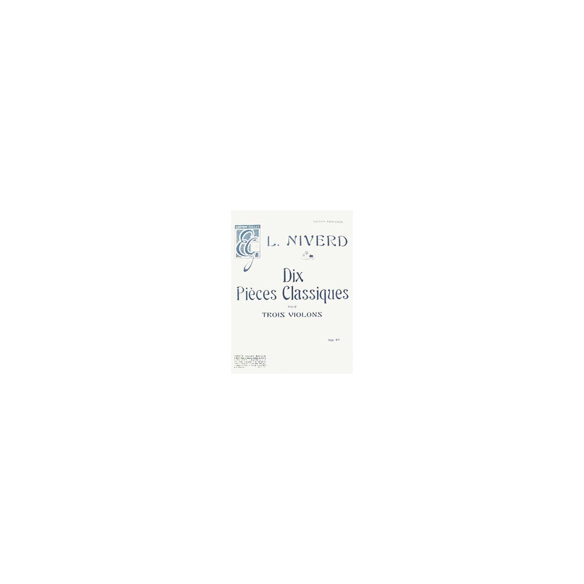L. Niverd : 10 Pièces Classiques