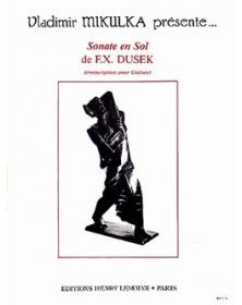 Frantisek Xaver Dusek : Sonate en sol majeur - Guitare
