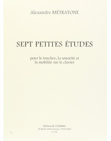 7 Petites études pour le toucher