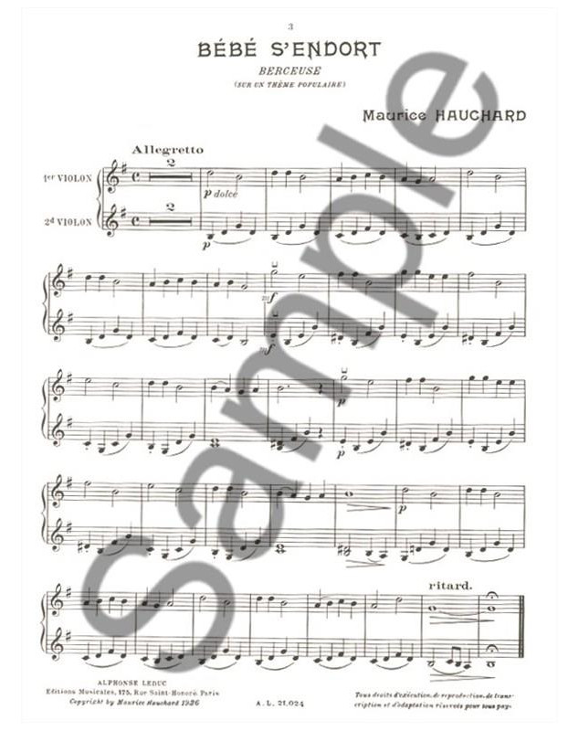 Pour Distraire Petit Père (2 violons)