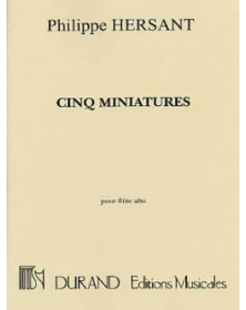 Cinq Miniatures, Pour Flute Alto