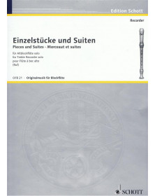 Einzelstücke und Suiten - Flûte à Bec Alto