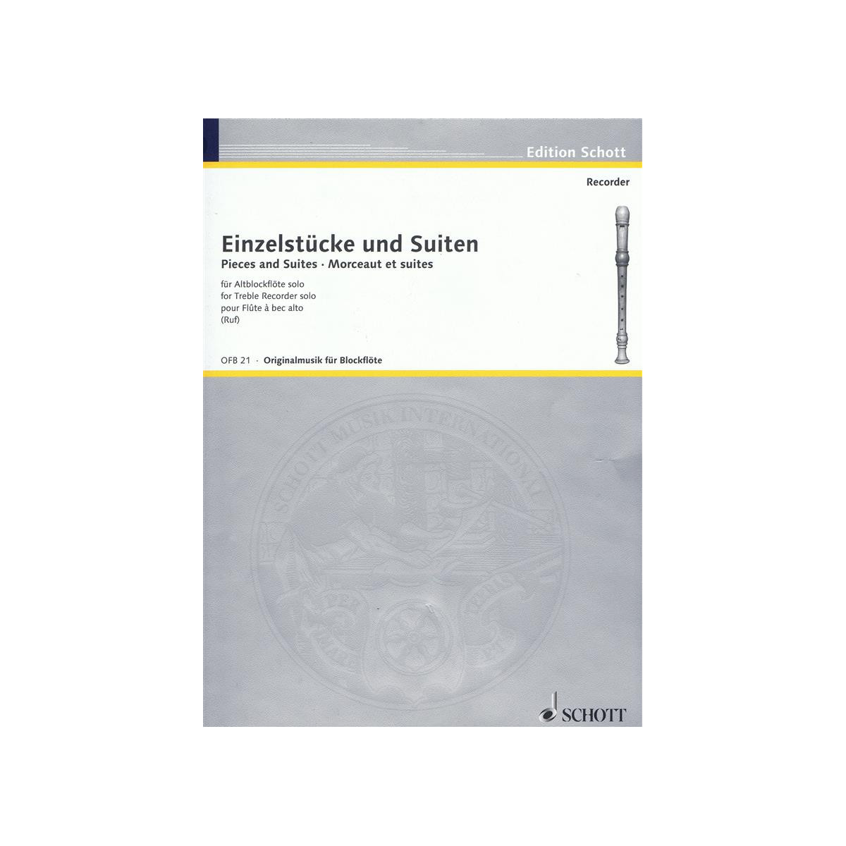 Einzelstücke und Suiten - Flûte à Bec Alto