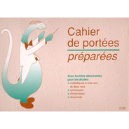 Cahier de portées préparées spécial dictées