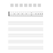 Cahier Vierge pour Tablature de Guitare