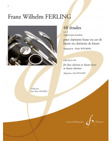 Ferling : 48 études op. 131 (Clarinette basse)