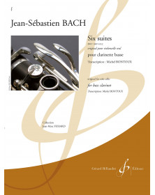 J.S Bach : Six Suites BWV 1007-1012 - Clarinette Basse - Billaudot