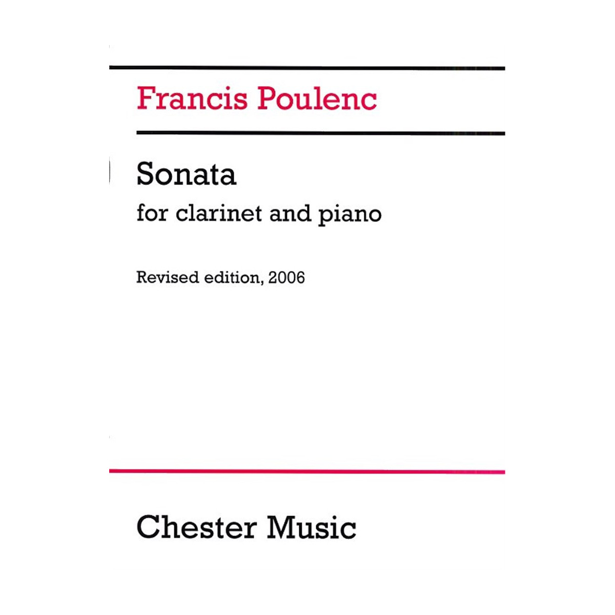 Sonate pour Clarinette et Piano
