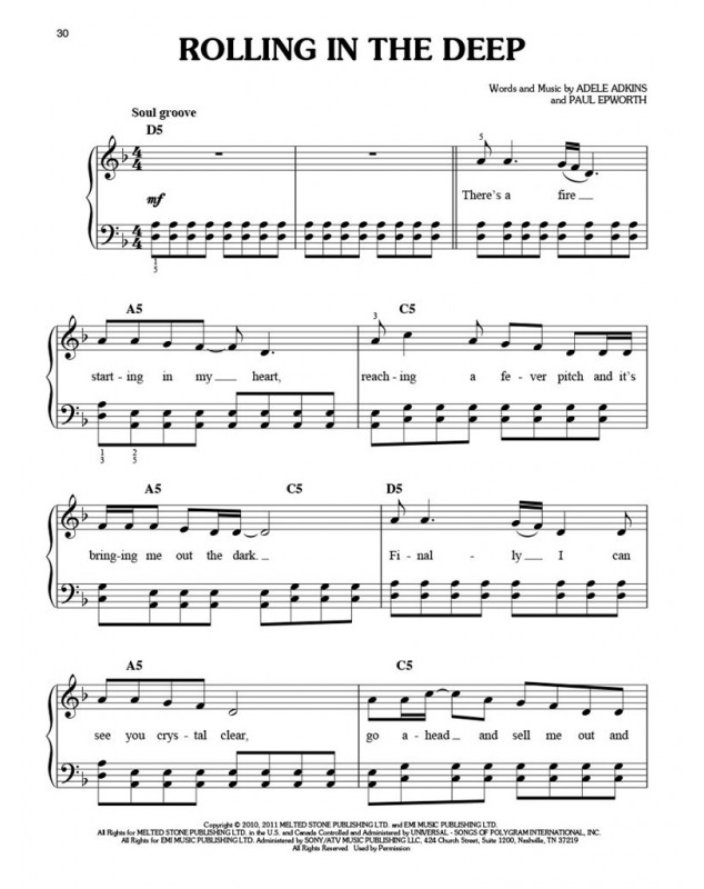 Adele - Easy Piano Play Along