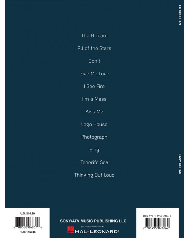 Ed Sheeran for Easy Guitar (Notes & Tab)