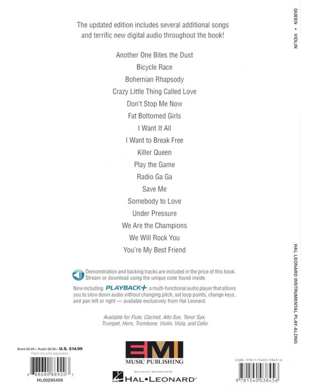 Queen pour Violon + Audio en ligne