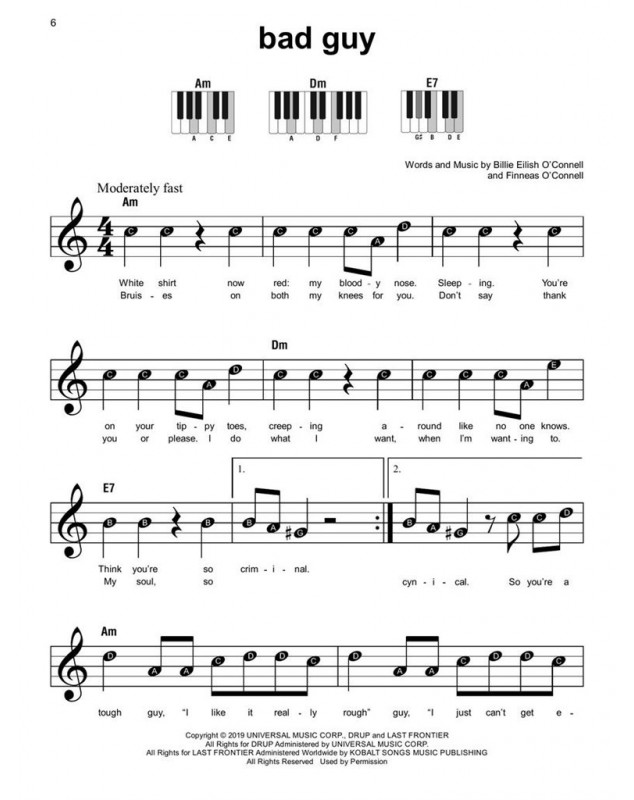Billie Eilish - Super Easy Songbook