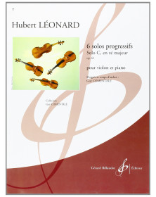 H. Hubert : 6 Solos Progressifs Opus 62 C En Ré Majeur
