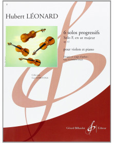 H. Leonard : 6 Solos Progressifs Opus 62 F En Ut Majeur