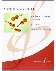 G.B. Viotti : 1er Solo du Concerto n° 23