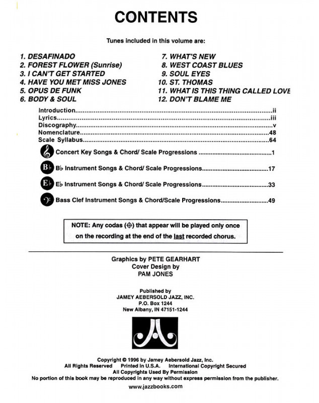 Aebersold Vol. 74 : Latin Jazz