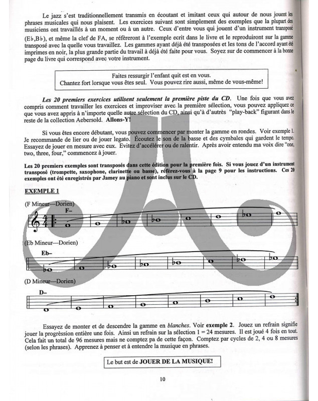 Aebersold Vol. 1 : Une Nouvelle Approche du Jazz Improvisation