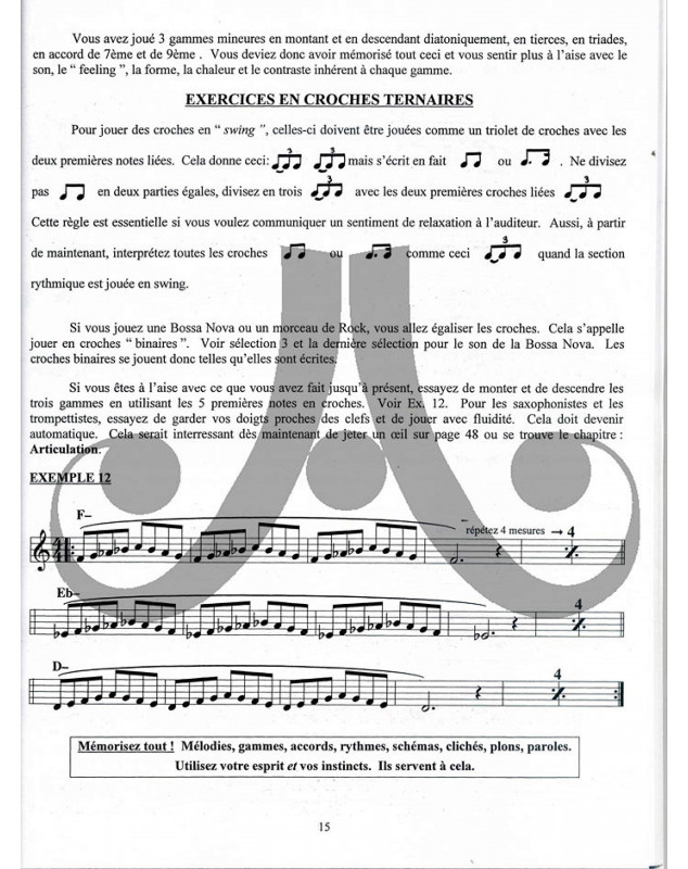 Aebersold Vol. 1 : Une Nouvelle Approche du Jazz Improvisation