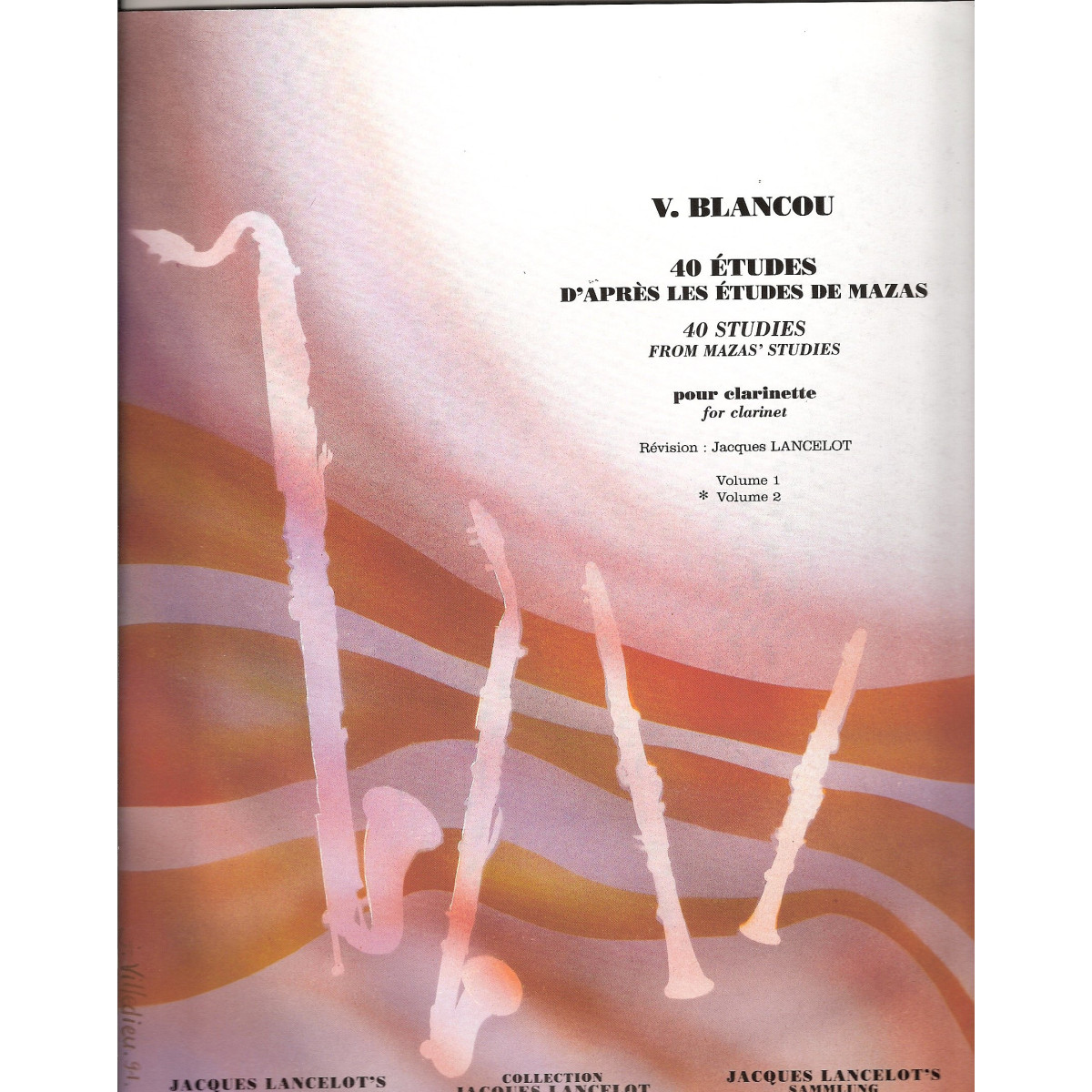 V. Blancou : 40 Etudes D'Apres Mazas Volume 2