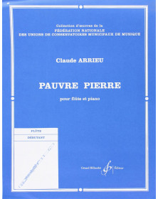 Claude Arrieu : Pauvre Pierre  - Flûte et Piano