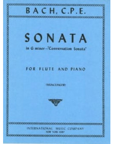 C.P.E. Bach : Conversation Sonata en sol mineur - Flute piano