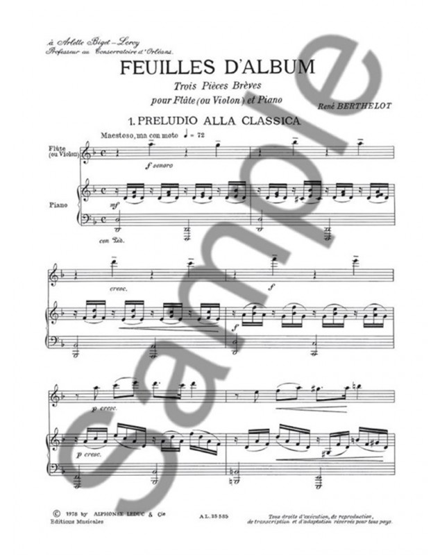 René Berthelot : Feuilles D'Album