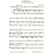 Jean Brouquières : En Rêvant (Pour Flûte ou Hautbois et Piano)