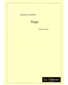 Alexandre Gonoboline : Tango (pour violon et piano)