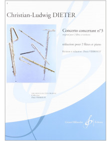 Christian-Ludwig Dieter : Concerto Concertant N° 3 pour 2 flûtes traversières