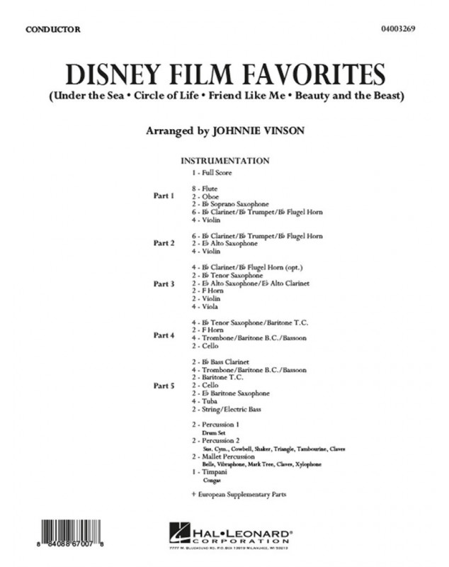 Disney Film Favorites  - Flex-Band Grade 2-3