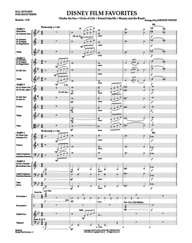 Disney Film Favorites  - Flex-Band Grade 2-3