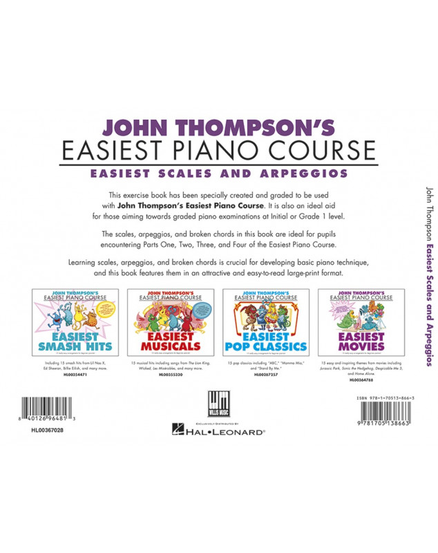 John Thompson's Easiest Scales and Arpeggios