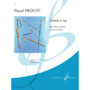 Pascal Proust : Prélude Et Rag Partition pour Flûte Traversière et Piano