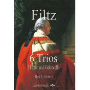 Anton FILTZ : 6 Trios Volume 1 Pour 2 Flûtes Traversières et Violoncelle