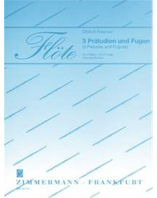 Oldrich Flosman : 3 Präludien und Fugen  pour 4 Flûtes