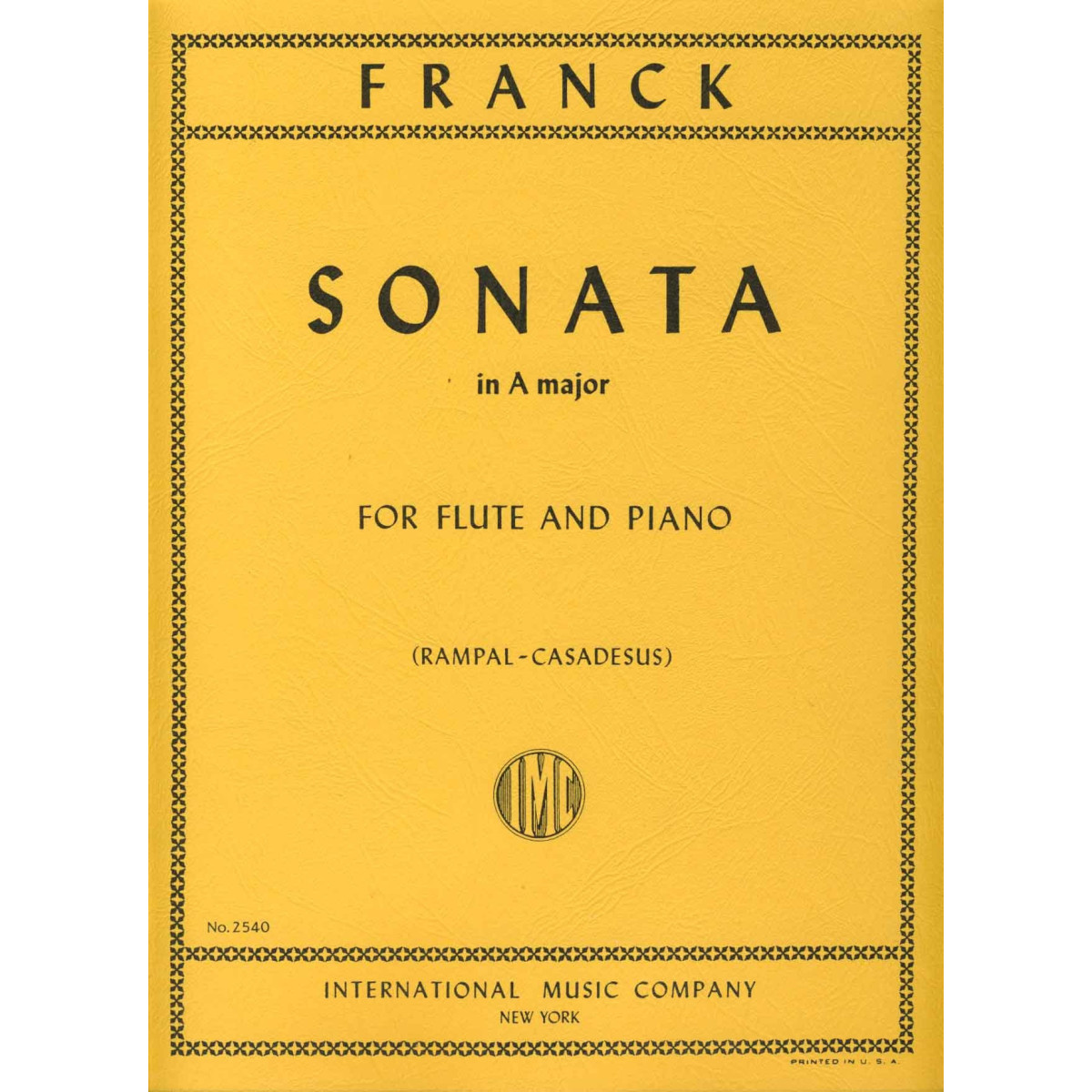 César Franck (Rampal-Casadesus) : Sonata en A Major - Sonate en La Majeur