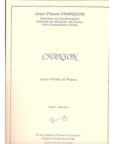 Jean-Pierre FRANCOIS : Chanson pour Flute et Piano