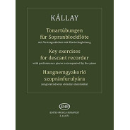 Kallay : Exercices De Tonalités pour Flûte A Bec Soprano