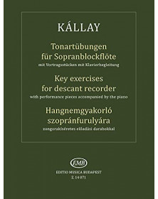 Kallay : Exercices De Tonalités pour Flûte A Bec Soprano