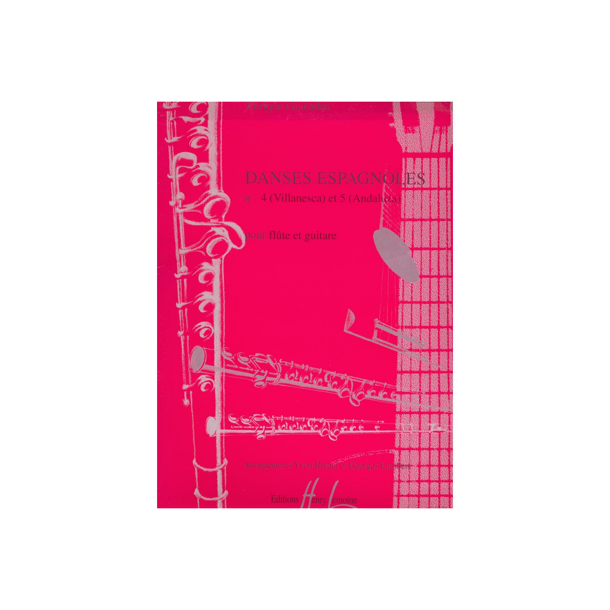 Enrique Granados : Danses espagnoles n°4 Villanesca et n°5 Andaluza Pour Flûte Traversière et Guitare