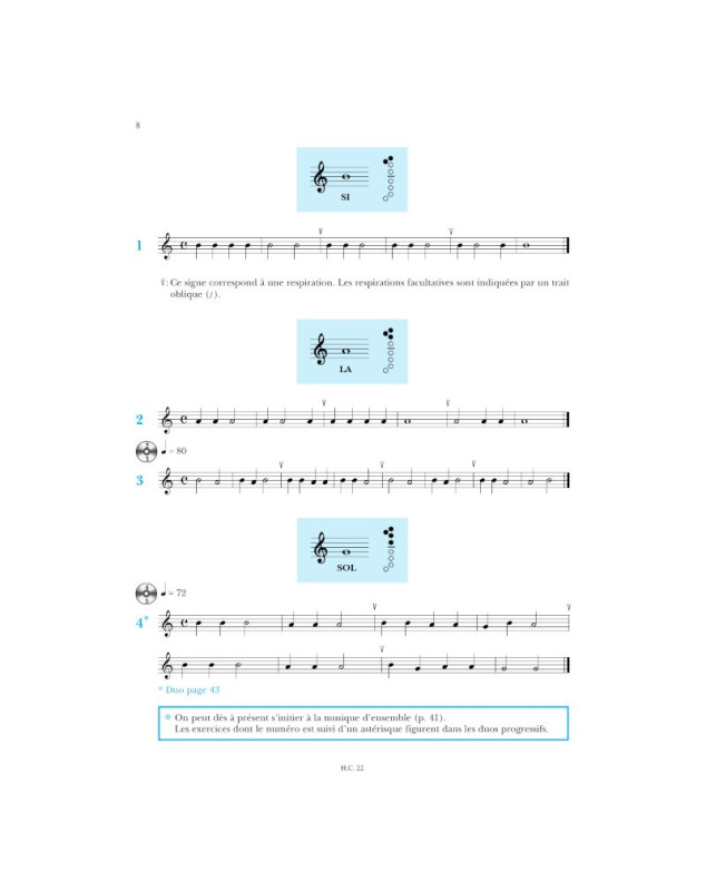 Jean-Louis Margo : La Flûte à Bec à l'école de musique Vol.1 + CD