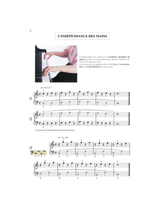 Méthode de Piano Débutant - Hervé - Pouillard - Editions Henry Lemoine