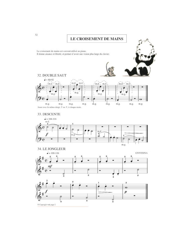 Méthode de Piano Débutant - Hervé - Pouillard - Editions Henry Lemoine