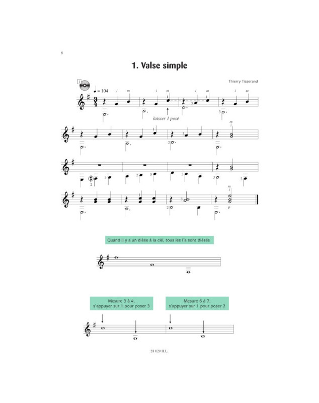 Je deviens guitariste Volume 2 - Thierry Tisserand - Henry Lemoine