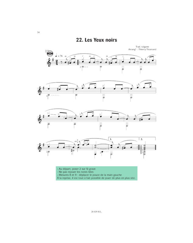 Je deviens guitariste Volume 2 - Thierry Tisserand - Henry Lemoine