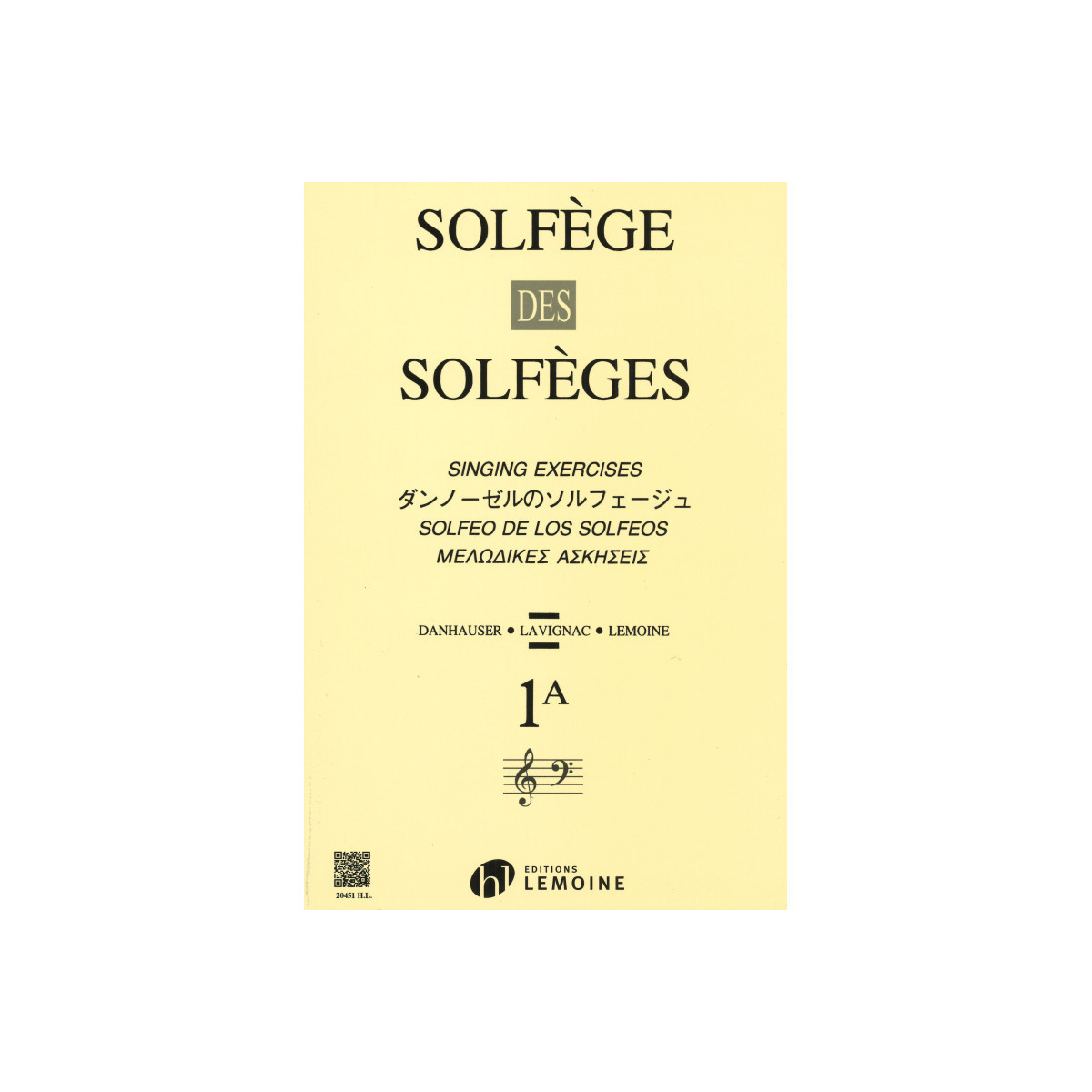 Solfège des Solfèges Vol.1A - Lavignac - Henry Lemoine